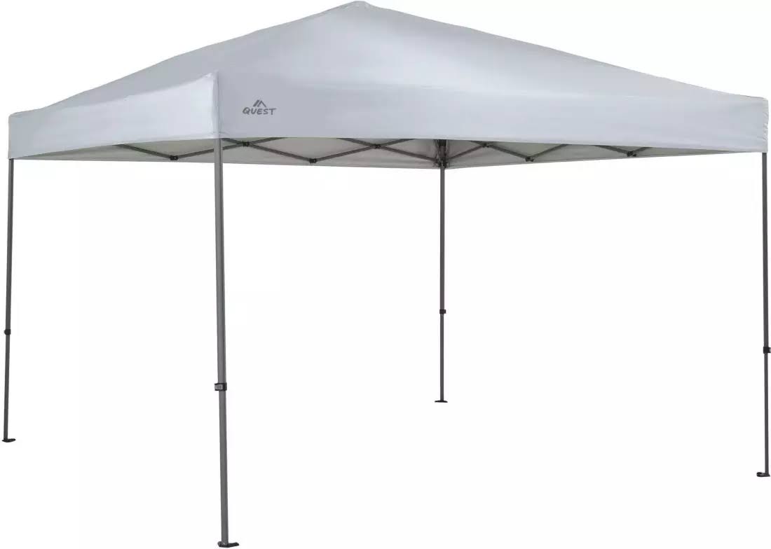 Quest Q100 10  x 10  Quick Lift Straight Leg Canopy   White