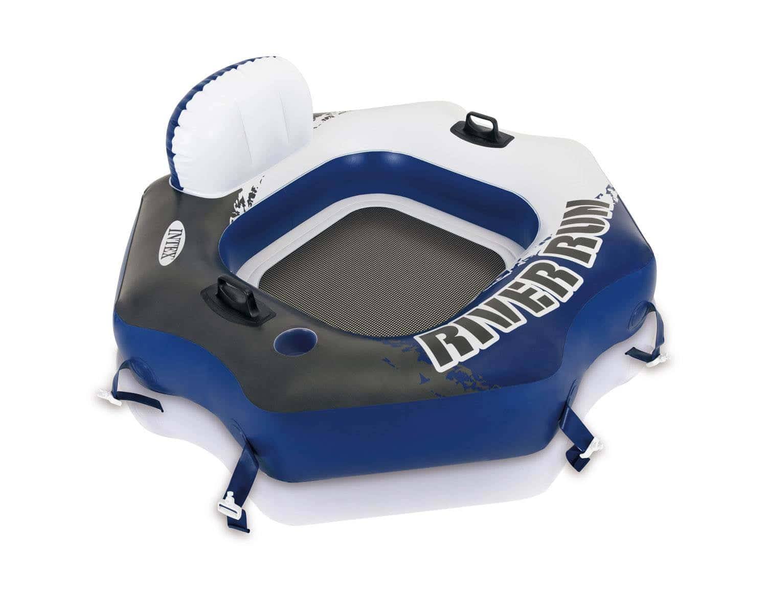 58854EP River Run Connect Lounge Inflatable Floating Water Tube (3 Pack)