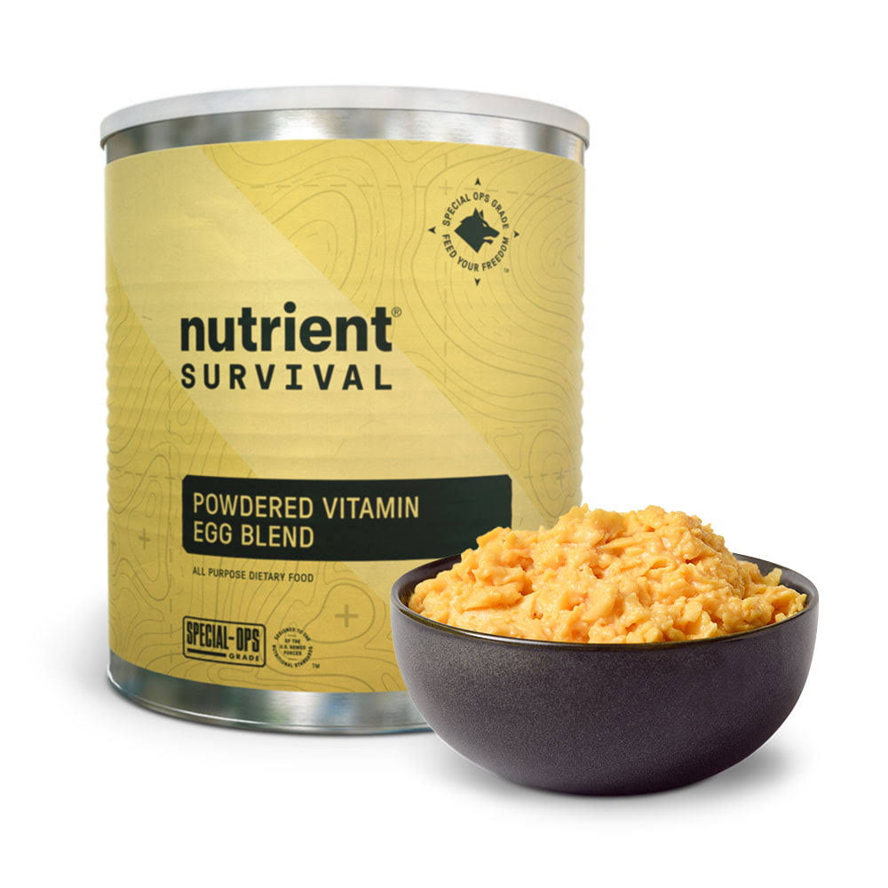 Nutrient Survival Powdered Eggs | Non-Perishable #10 Can |Freeze Dried Camping Meals | Emergency   Survival Food