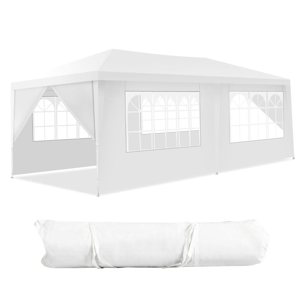 10 x20  Canopy Tent Heavy Duty Wedding Party Tent 6 Sidewalls W/Carry Bag