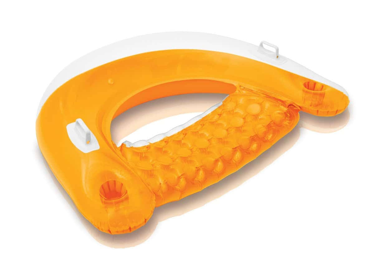 Sit N Float Inflatable Swimming Pool Lounger (Color May Vary) (12 Pack)