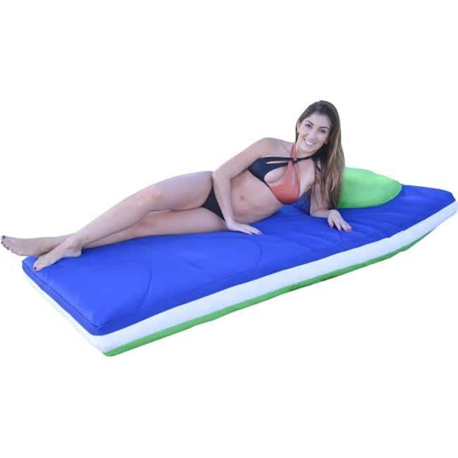 Main Access 305600 6 x 3 ft. Sky   Lime  Duo Floating Mattress