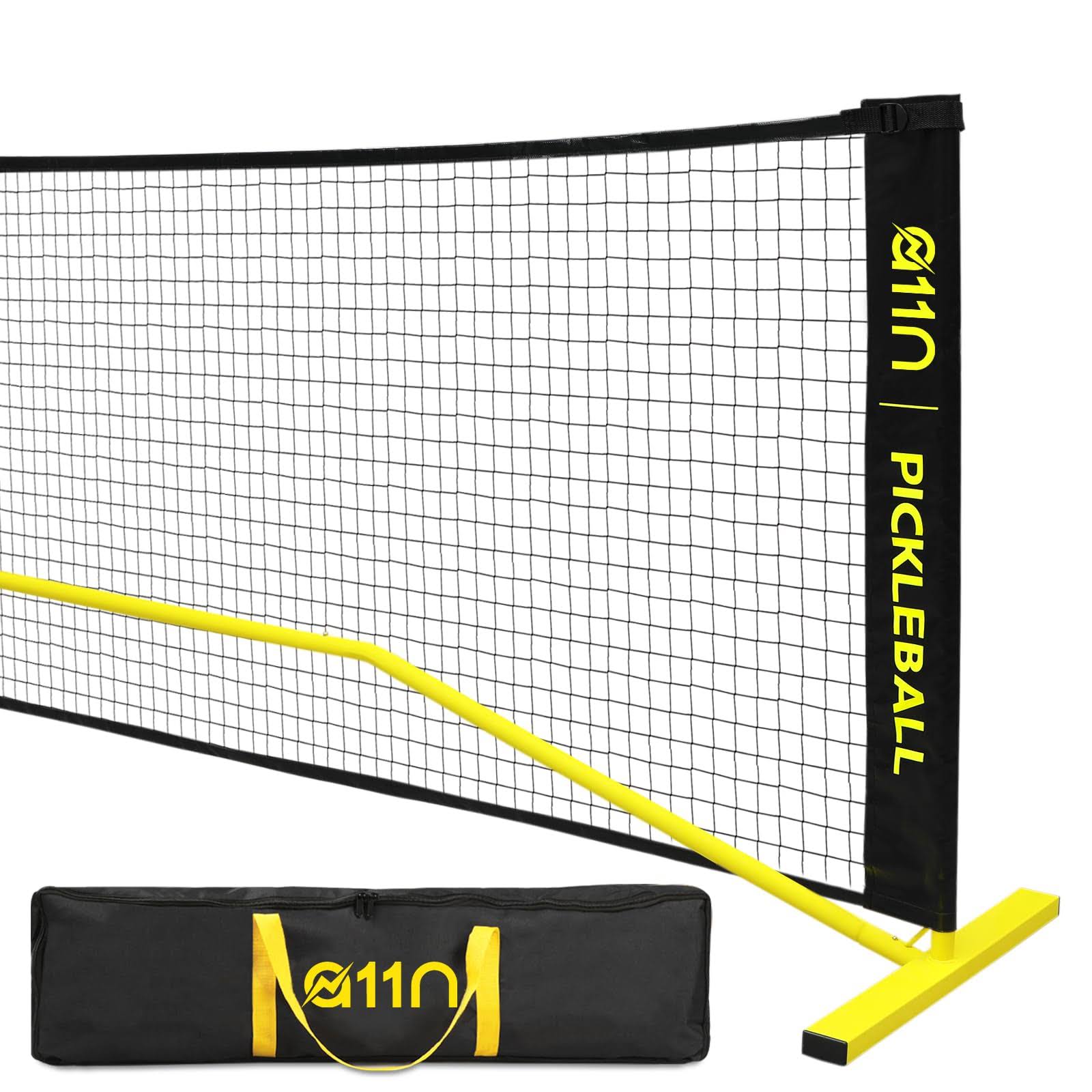 A11N Portable Pickleball Net System, Designed for All Weather Conditions with Steady Metal Frame and Strong PE Net