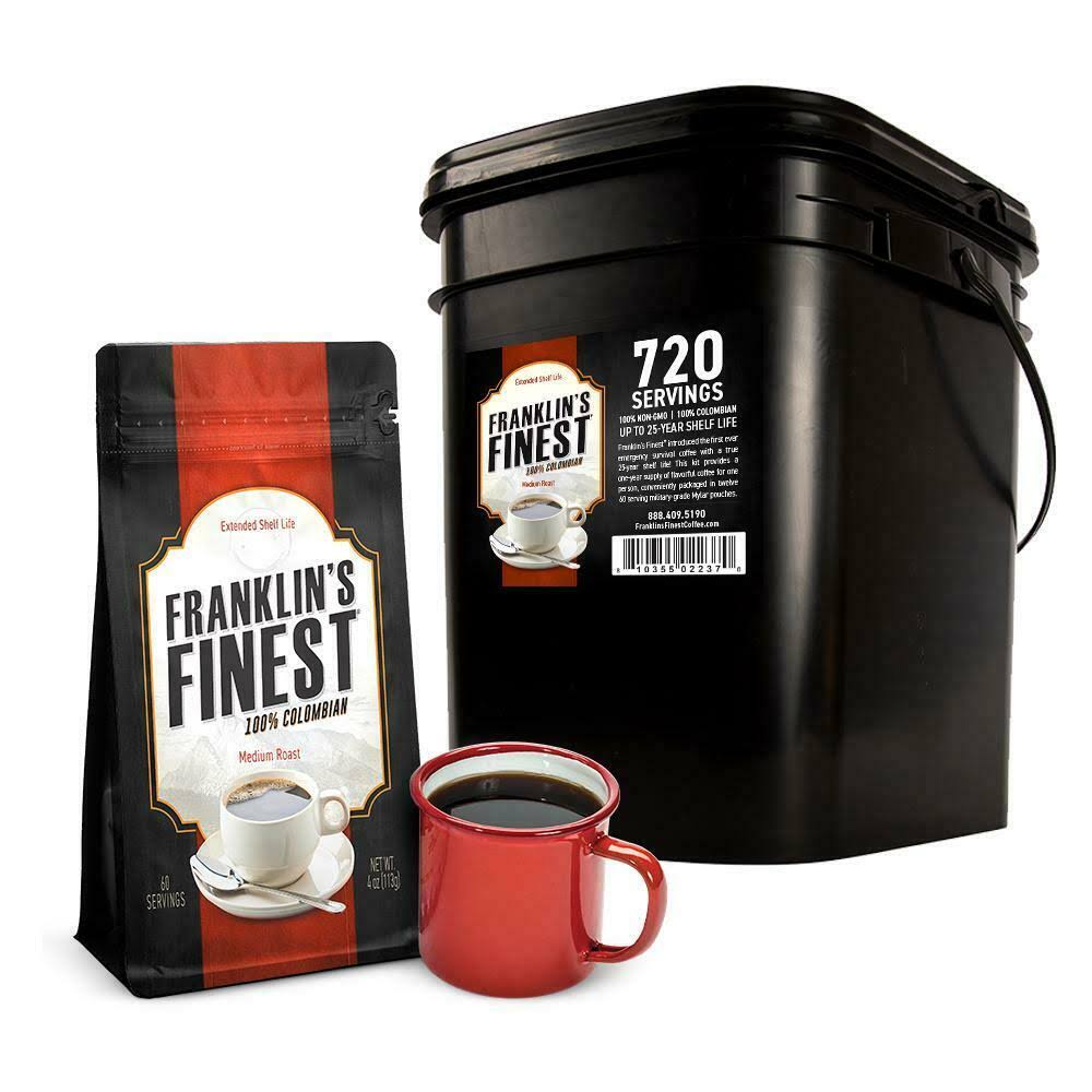 franklin s finest survival coffee 720-servings by patriot pantry