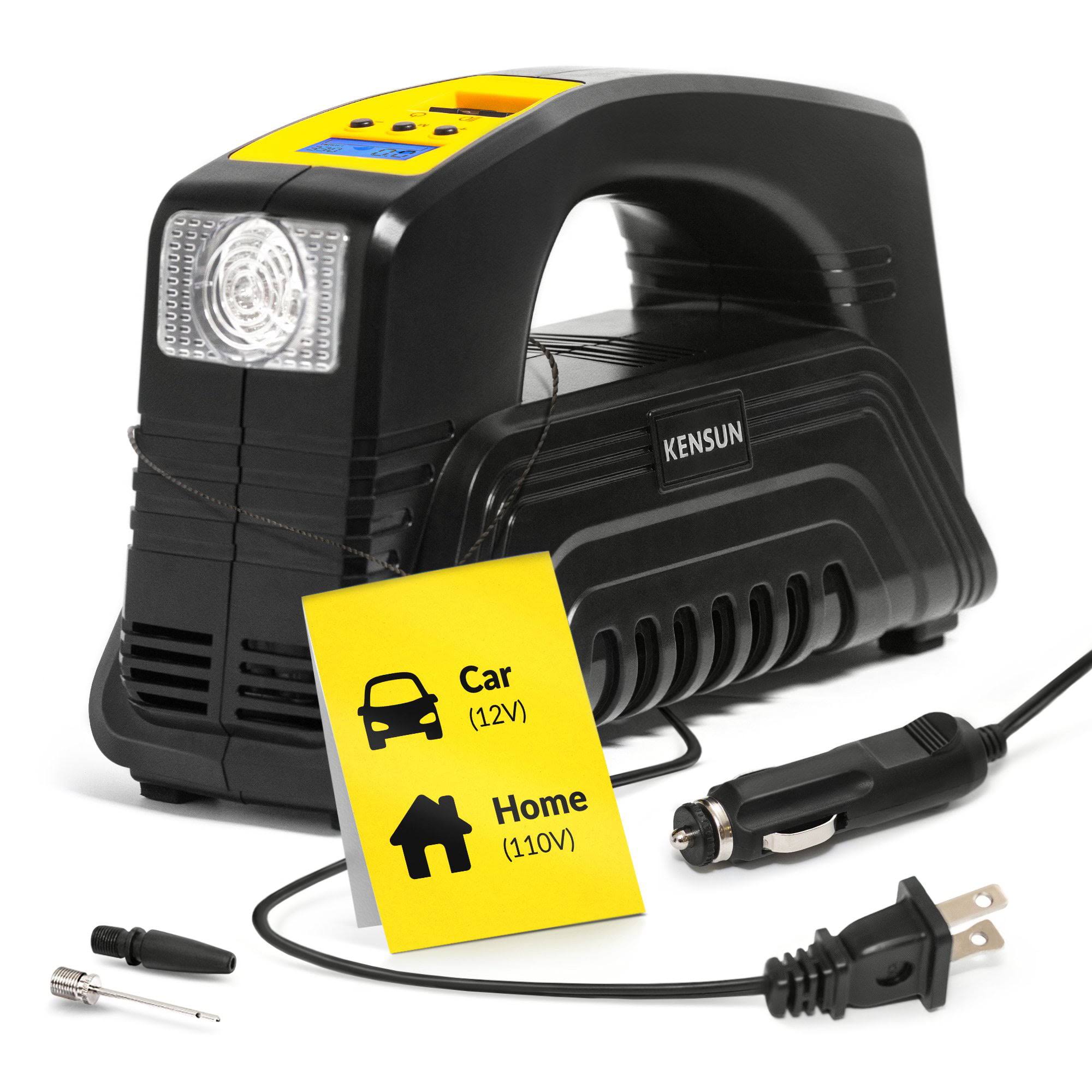 Kensun Air Compressor for Tires   Portable Tire Inflator Air Pump for Car   Electric Tire Compressor for Home and Car
