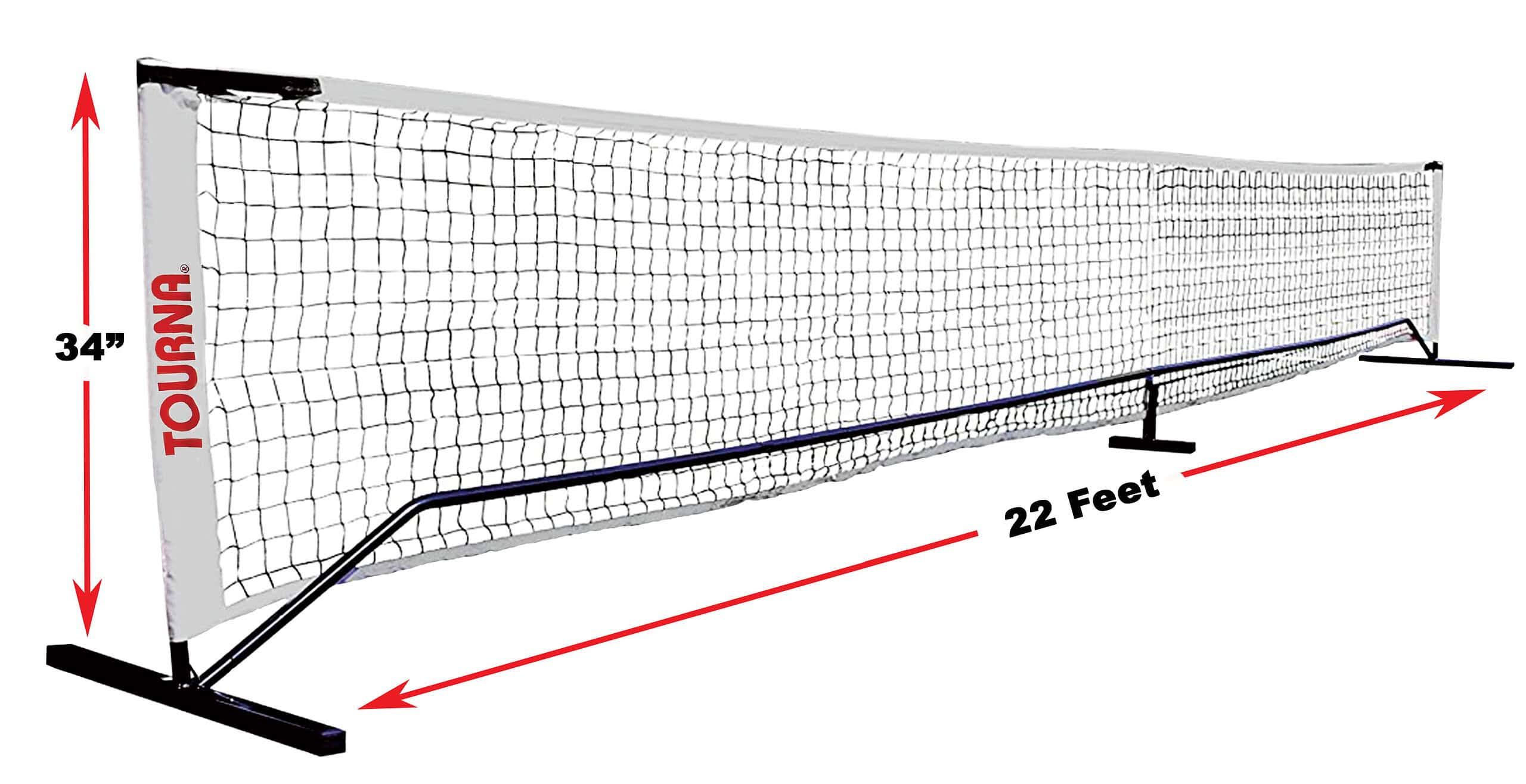 Tourna Portable Pickleball Net 22 Foot Regulation Size and Height