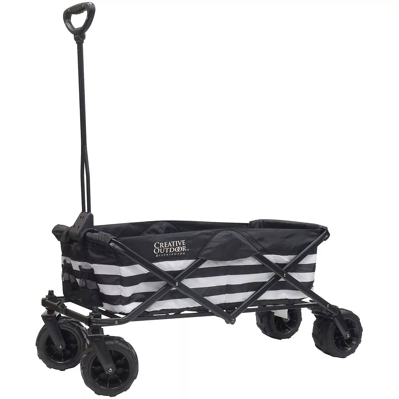 Creative Outdoor Stripe All-Terrain Folding Wagon