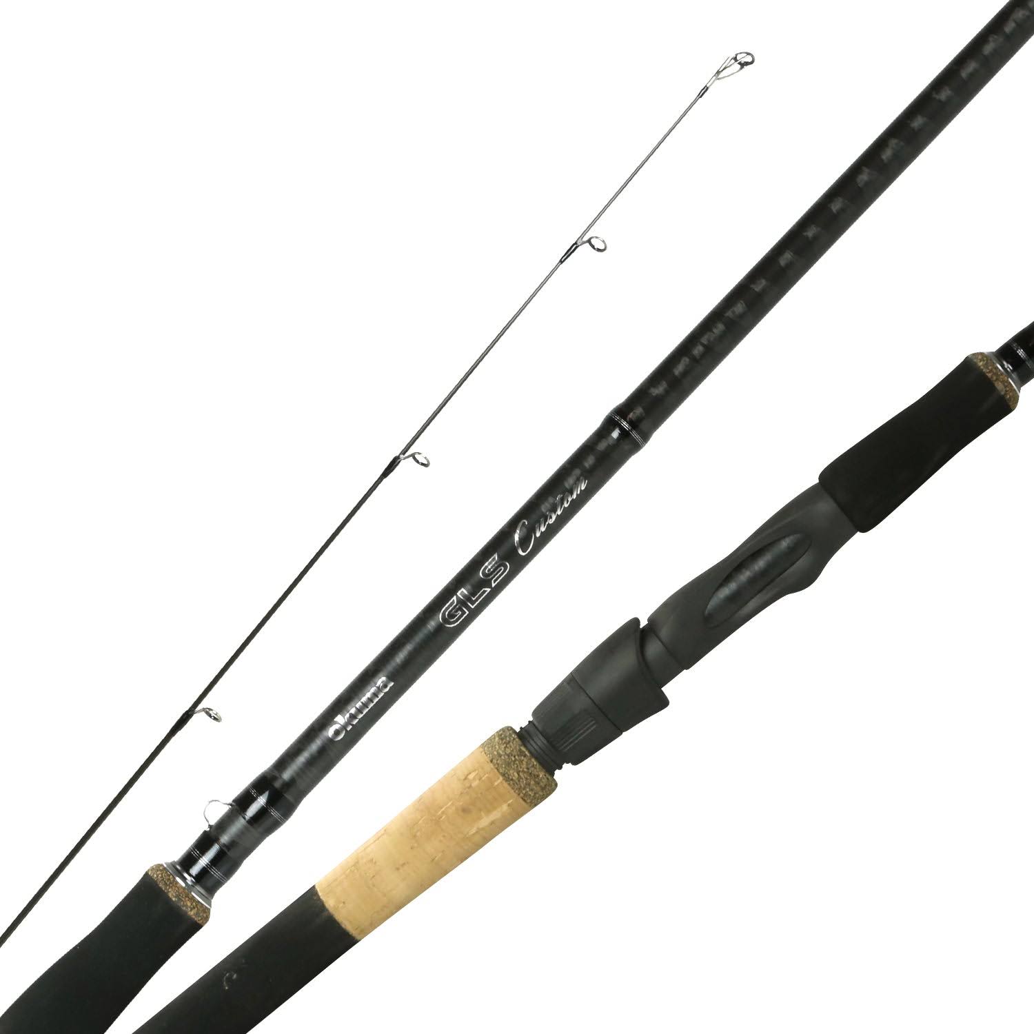 Okuma GLS-S-1062M Great Lakes Steelhead Custom Spinning Rod length 10 6, line wgt 8-17lb, lure wgt 3/8-3/4oz, 2pc