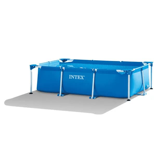 8.5 x 5.3 x 2.13 Foot Rectangular Frame Above Ground Swimming Pool, Blue