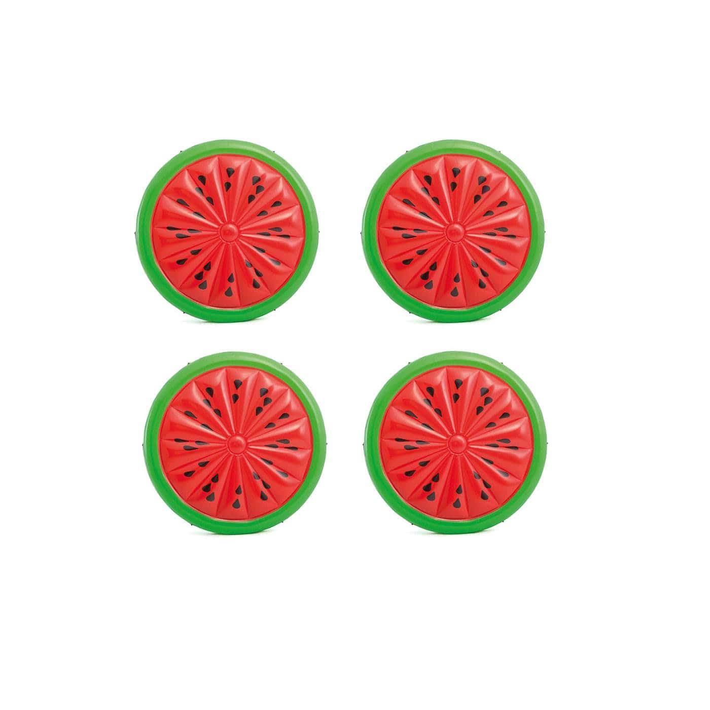 Giant Inflatable 72  Watermelon Island Summer Swimming Pool Float (4 Pack)