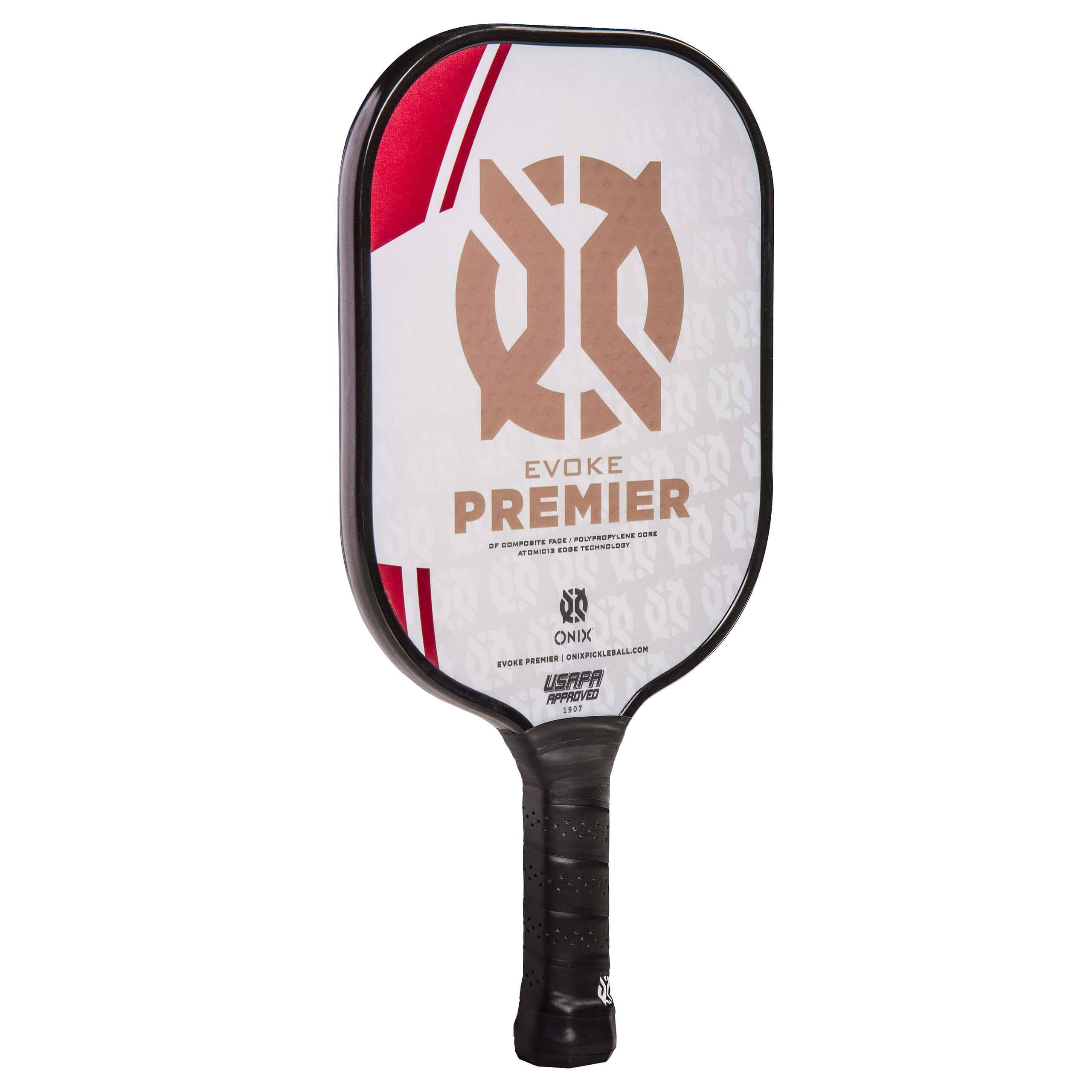 Onix Evoke Premier Heavyweight Pickleball Paddle, Red