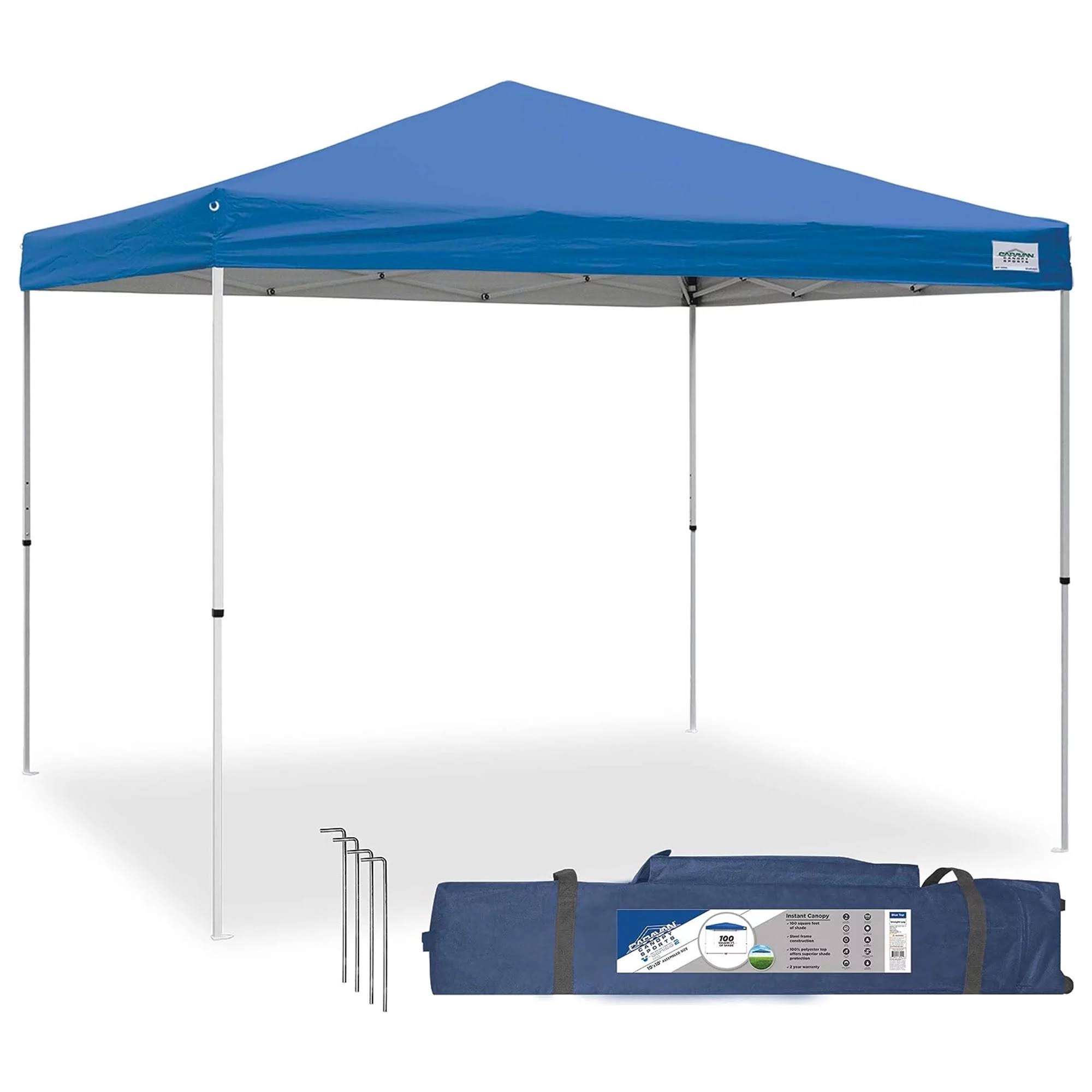 Caravan Canopy V Series 2 Pro 10  x 10  Entry Level Straight Leg Canopy, Blue