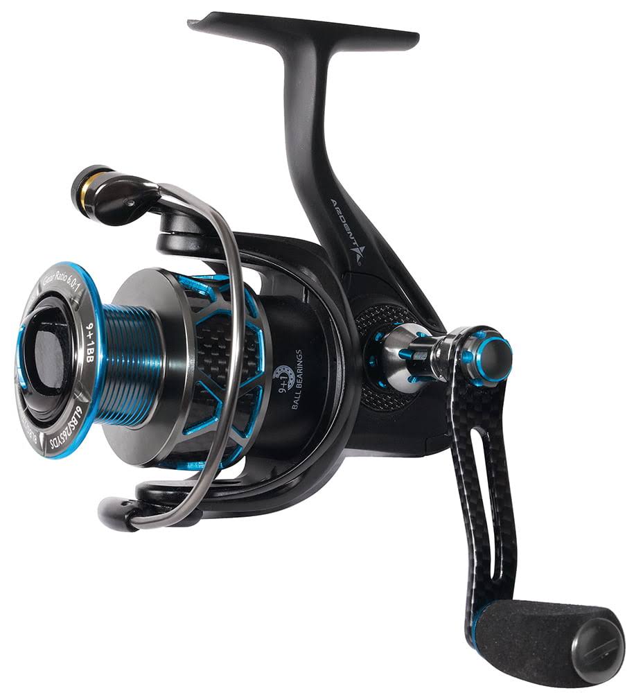 Ardent Bolt Spinning Fishing Reel 3000 size, High Speed 6.2:1 Gear Ratio, 12 lb. / 120 Yard Line Capacity, Carbon Fiber Handle