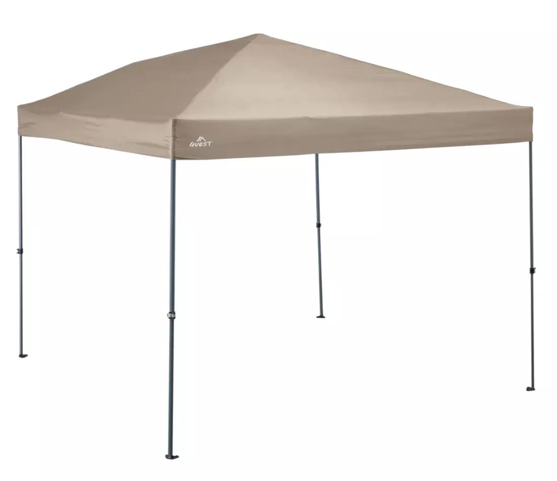 Quest Q100 10  x 10  Quick Lift Straight Leg Canopy   Khaki