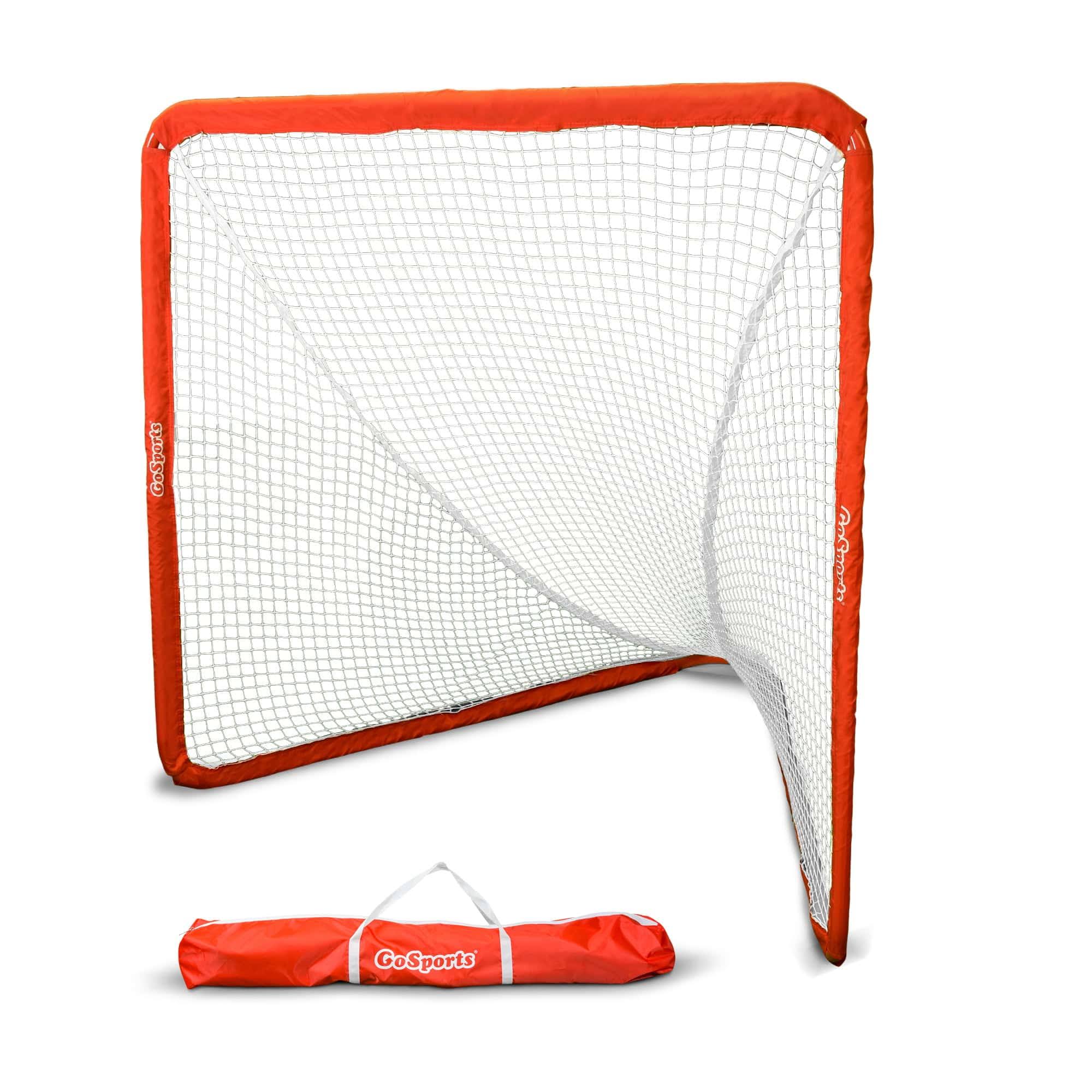 GoSports Regulation Lacrosse Net with Steel Frame   Only Truly Portable Lacrosse Goal for Kids and Adults, Backyard Setup and Takedown in Minutes