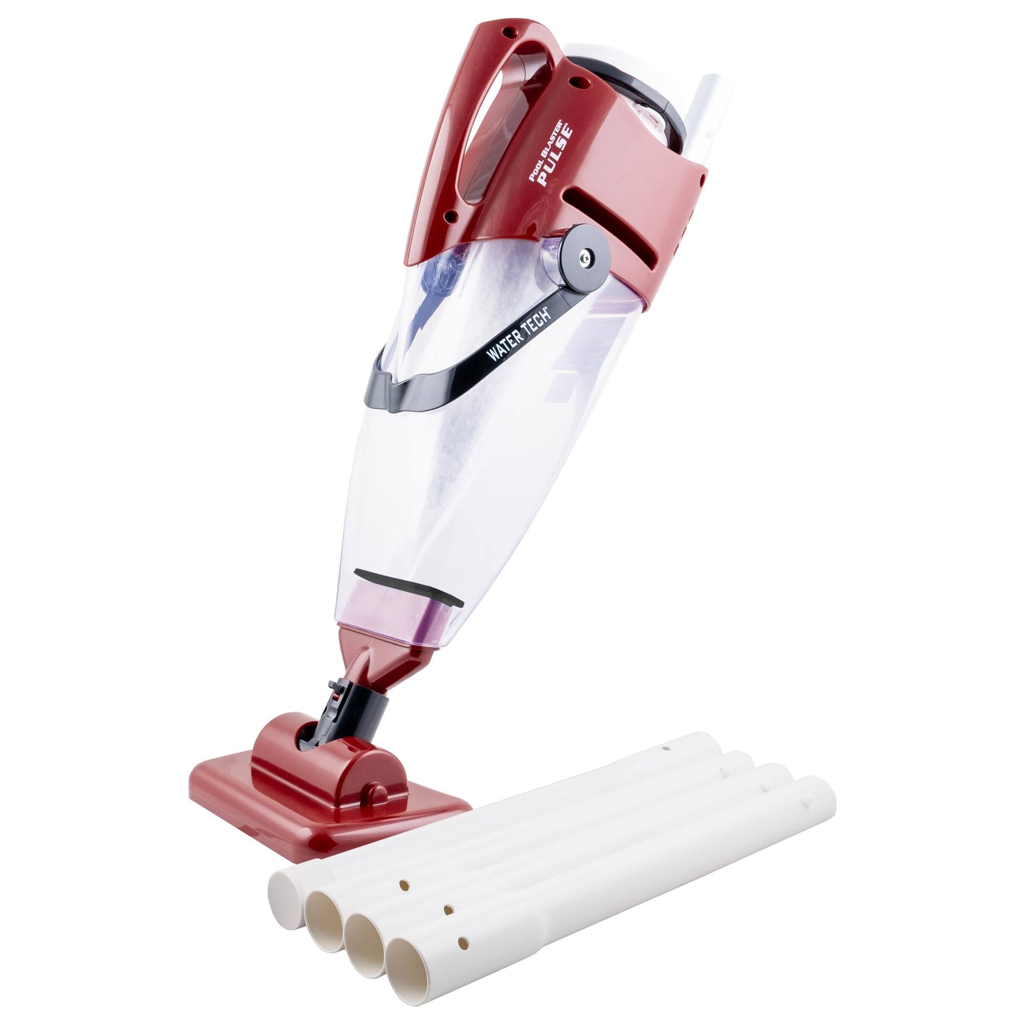 POOL BLASTER Pulse Cordless Pool Vacuum w/Pole Set   Large Debris Capacity   Fast Hoseless Cleaning