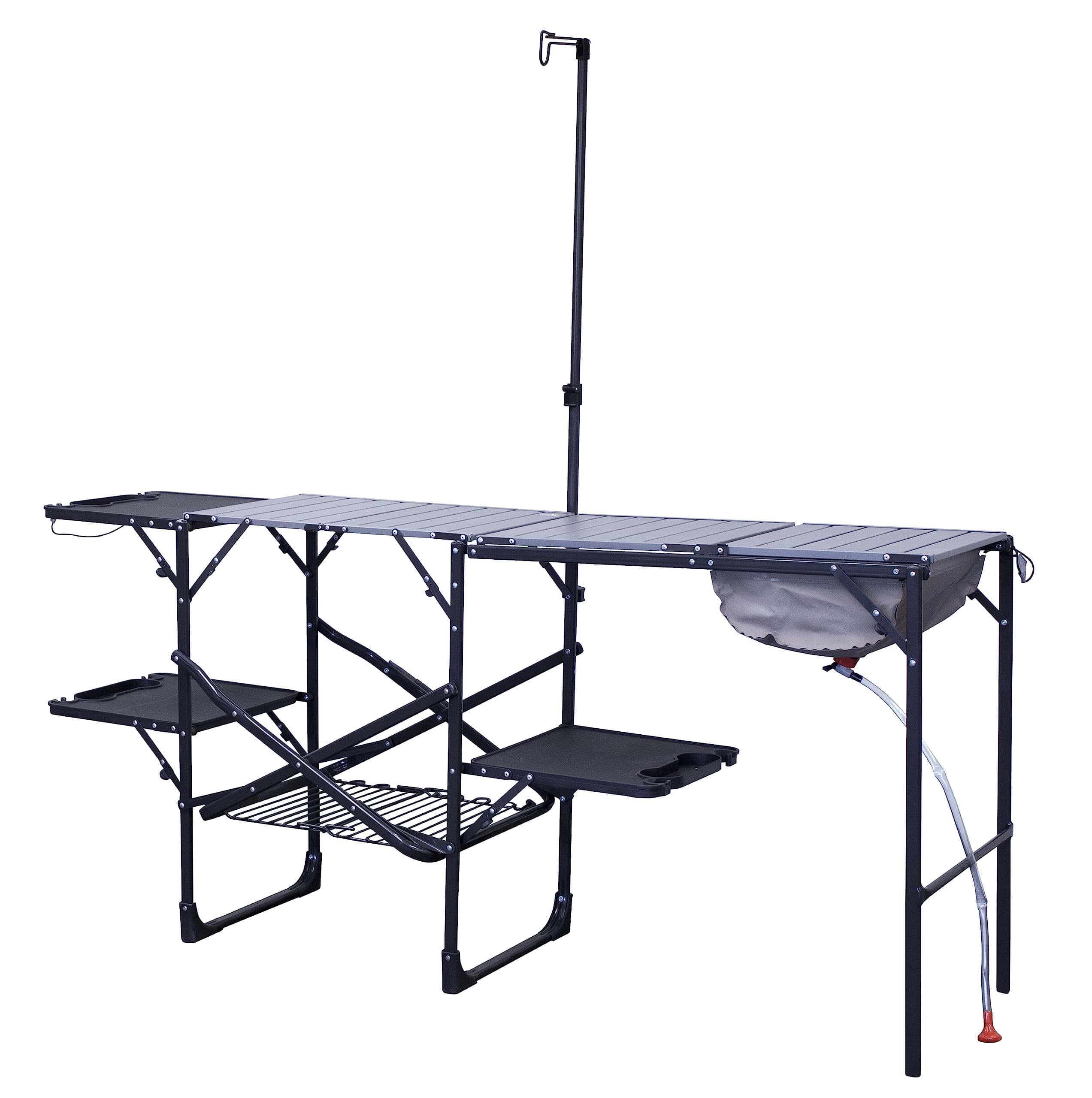 Outdoor Master Cook Station, Portable Camp Kitchen Table