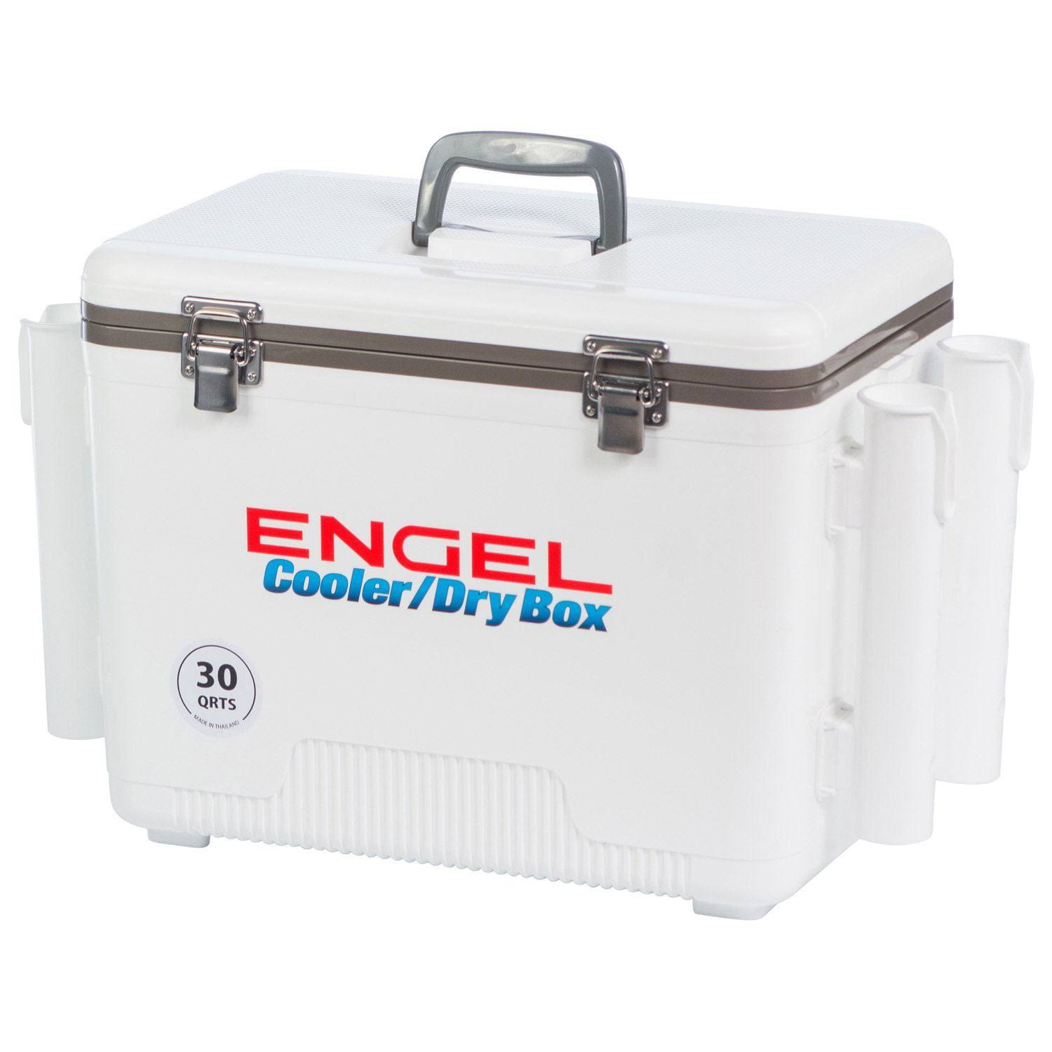 Engel 30 qt. Hard Sided Ice Chest Cooler, White