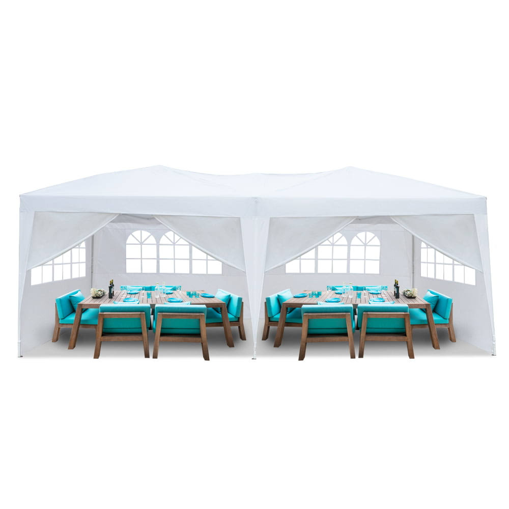 UBesGoo 10 x 20  Outdoor Ez Pop Up Party Tent Wedding Gazebo Canopy 6 Walls