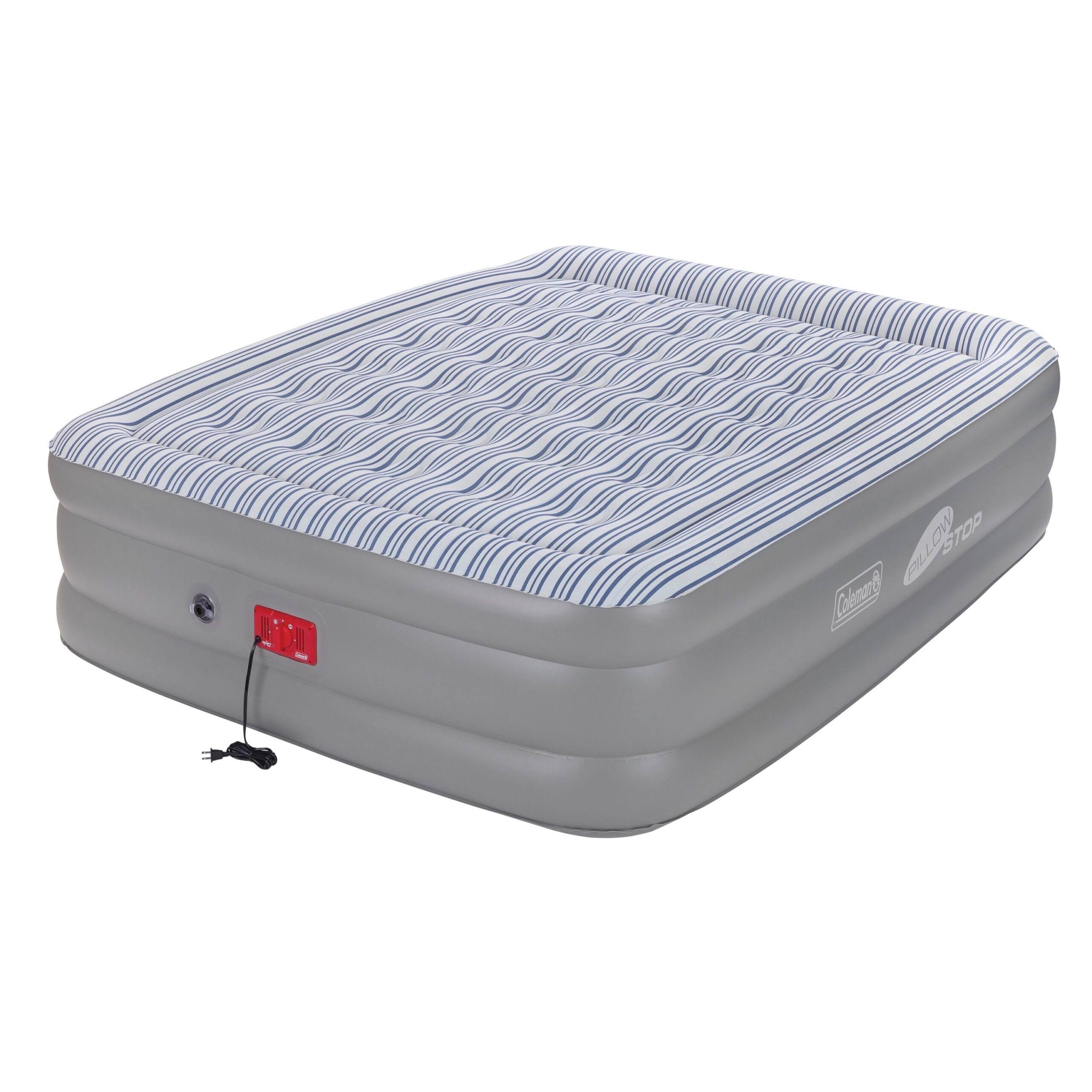 SupportRest Double-High Air Mattress with 120V Built-in Pump, Queen