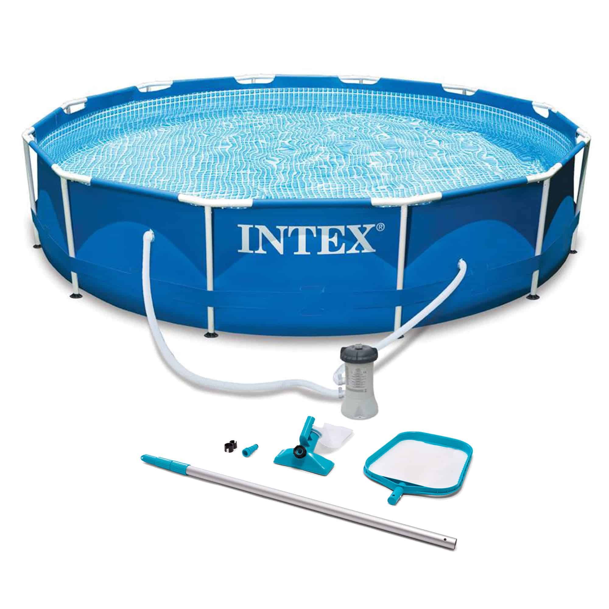 Metal Frame 10 x30  Swimming Pool with Filter Pump   Maintenance Kit