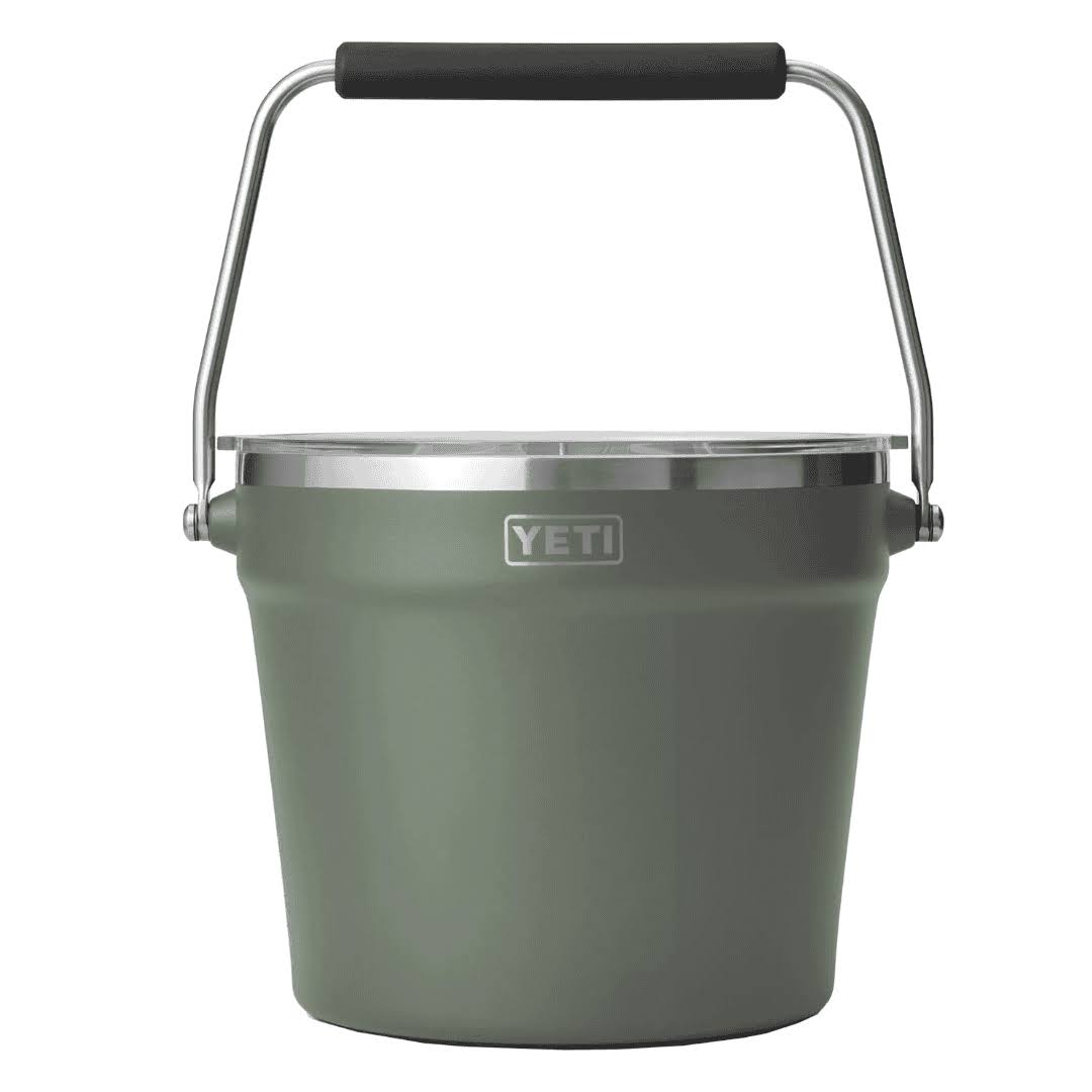 Rambler Beverage Bucket   Camp Green