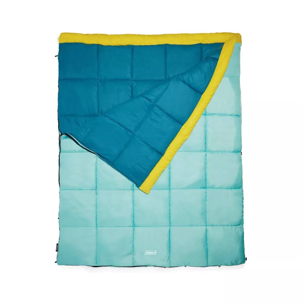 Adult Flatlands Mummy Double Sleeping Bag 30 Degree   Blue