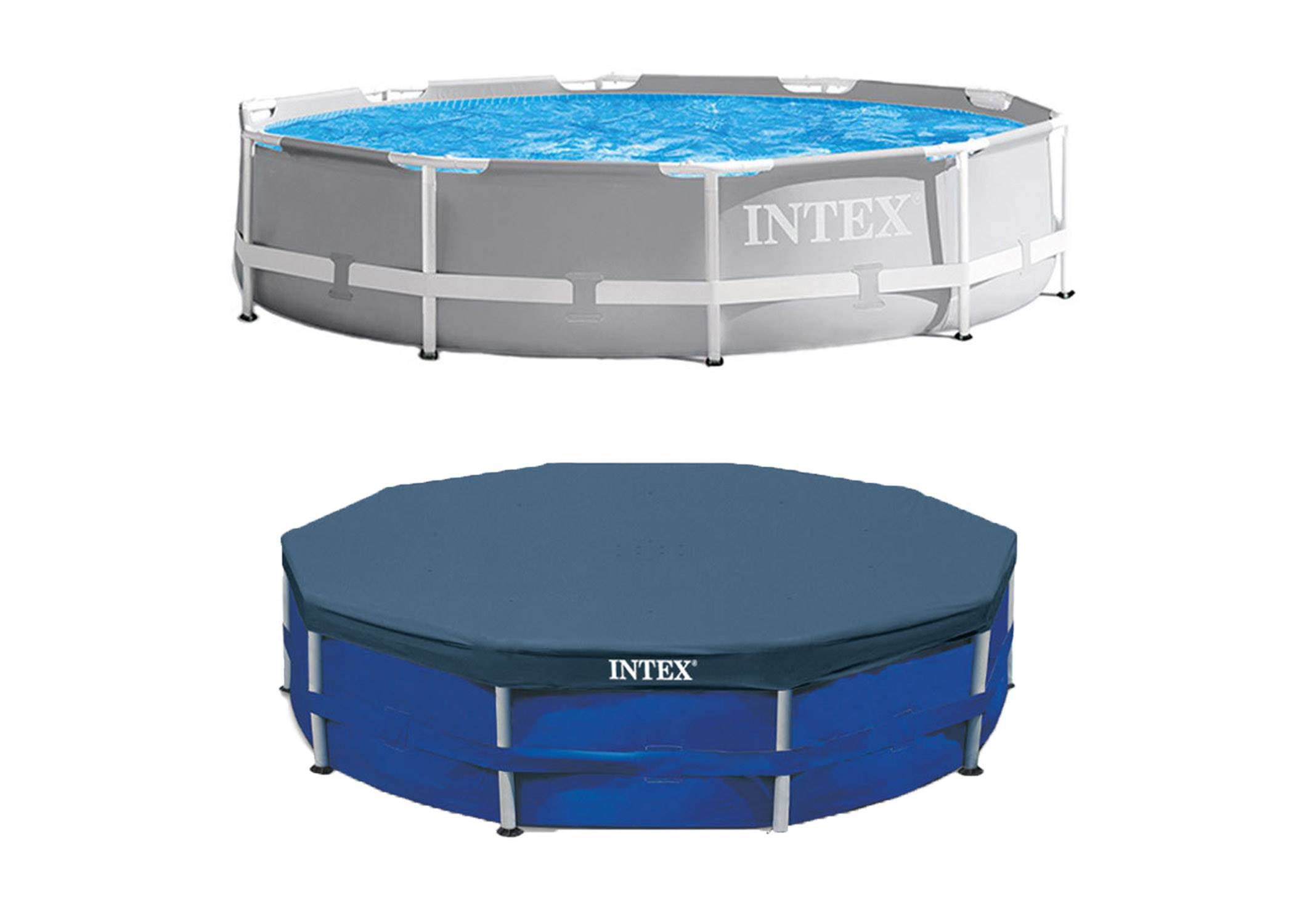 10 Foot x 30 Inches Pool W/ 10-Foot Round Above Ground Pool Cover