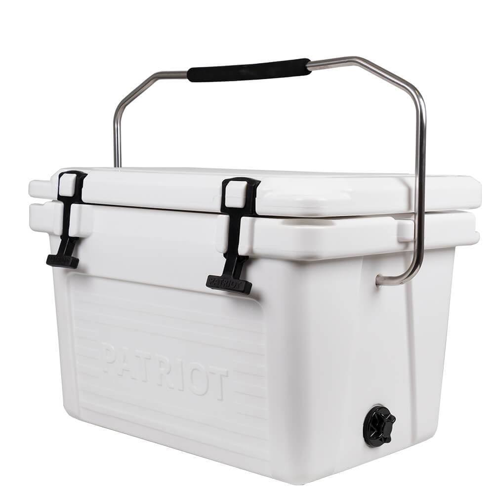 Patriot Coolers 20 Quart High Performance Rotomolded Cooler   White