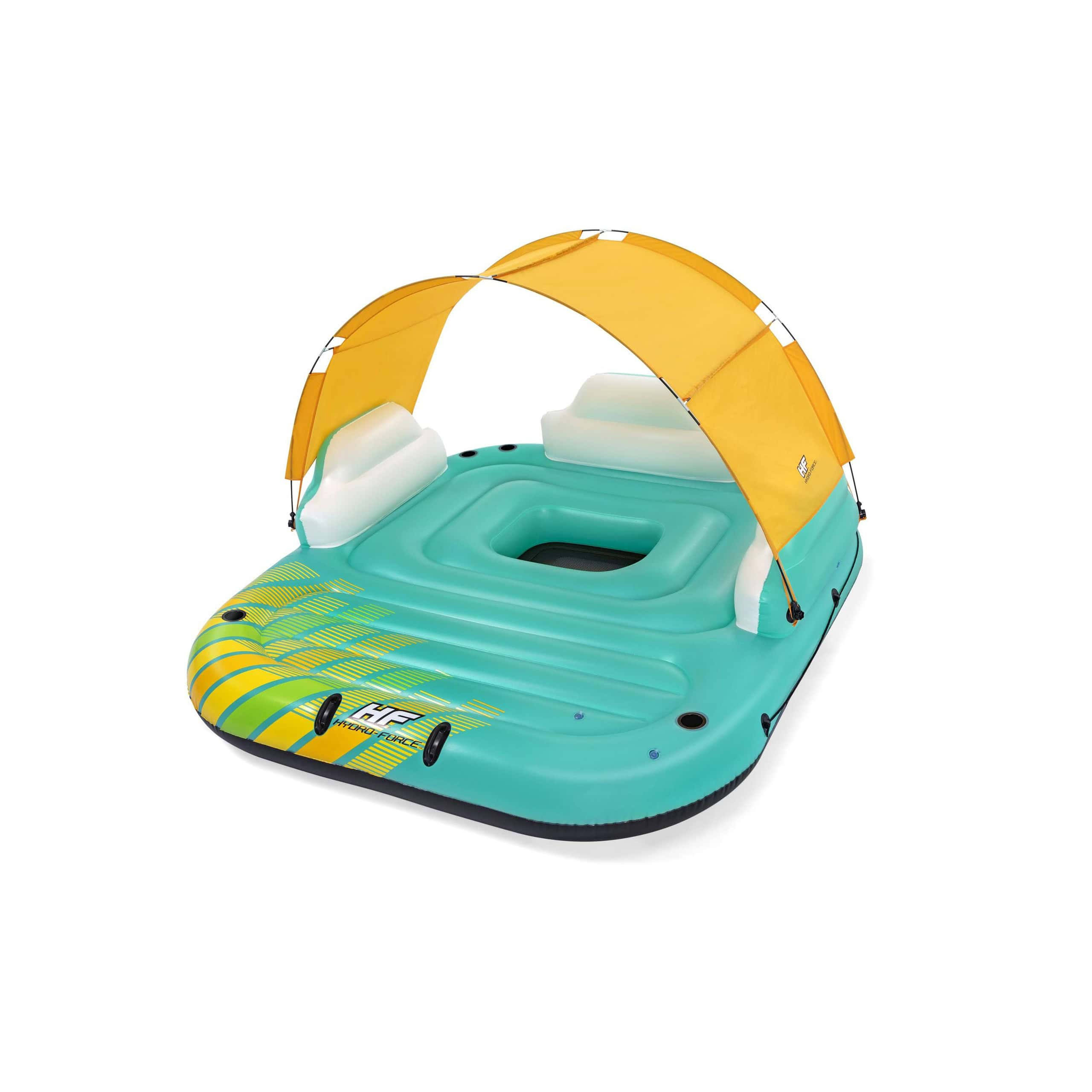 Hydro-Force 9’6” Sunny Lounge 5-Person Inflatable Island Blue Adult