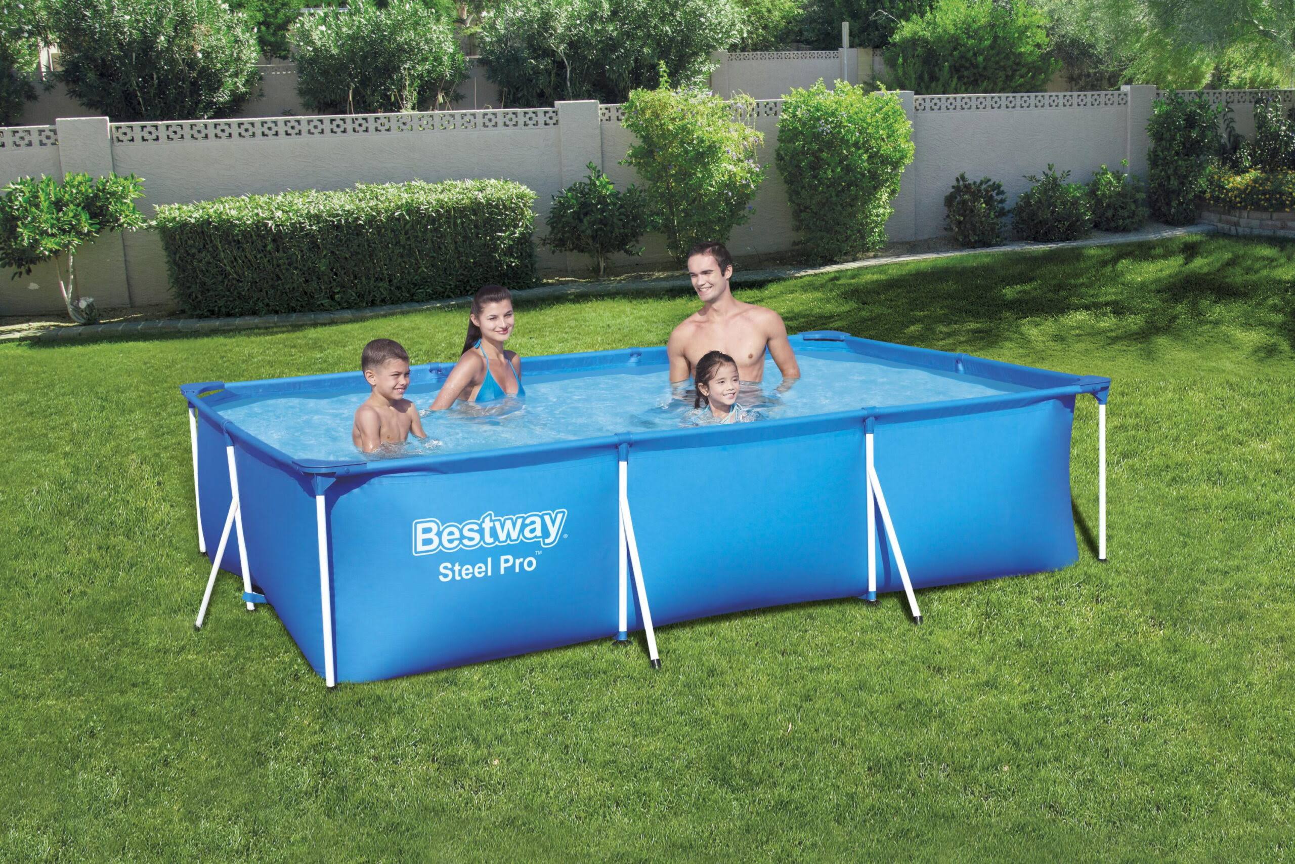 Steel Pro 9 10  x 6 7  x 26  Rectangle Above Ground Pool Swimming Pool