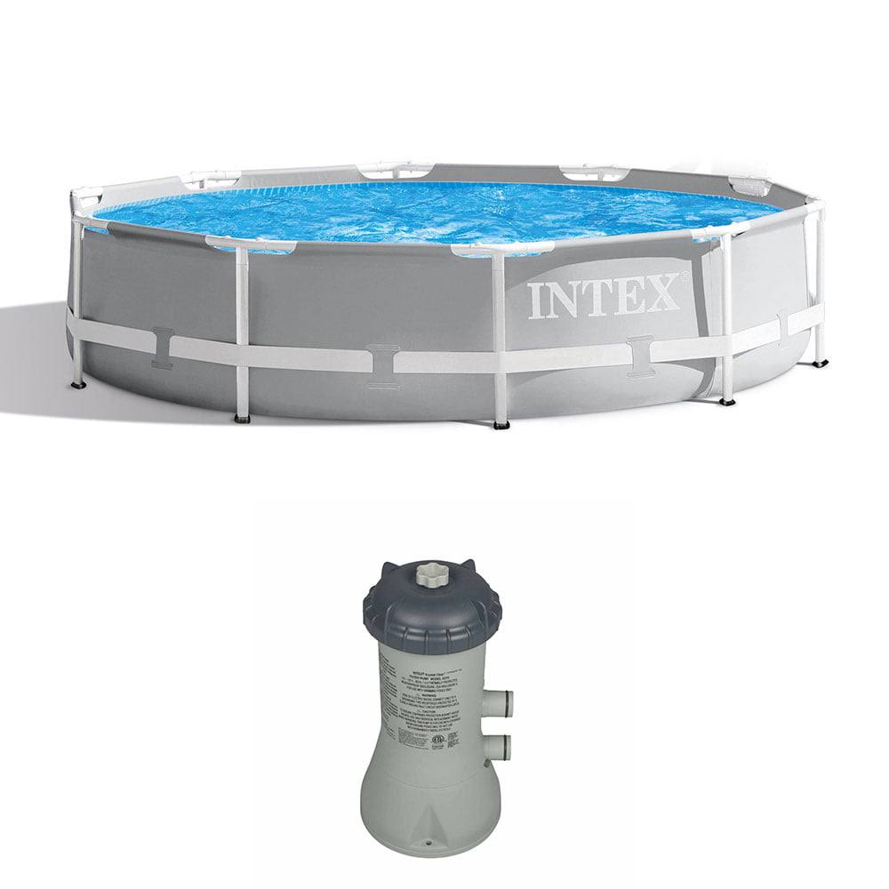 10 Feet x 30 Inches Outdoor Swimming Pool w/ Cartridge Filter Pump System