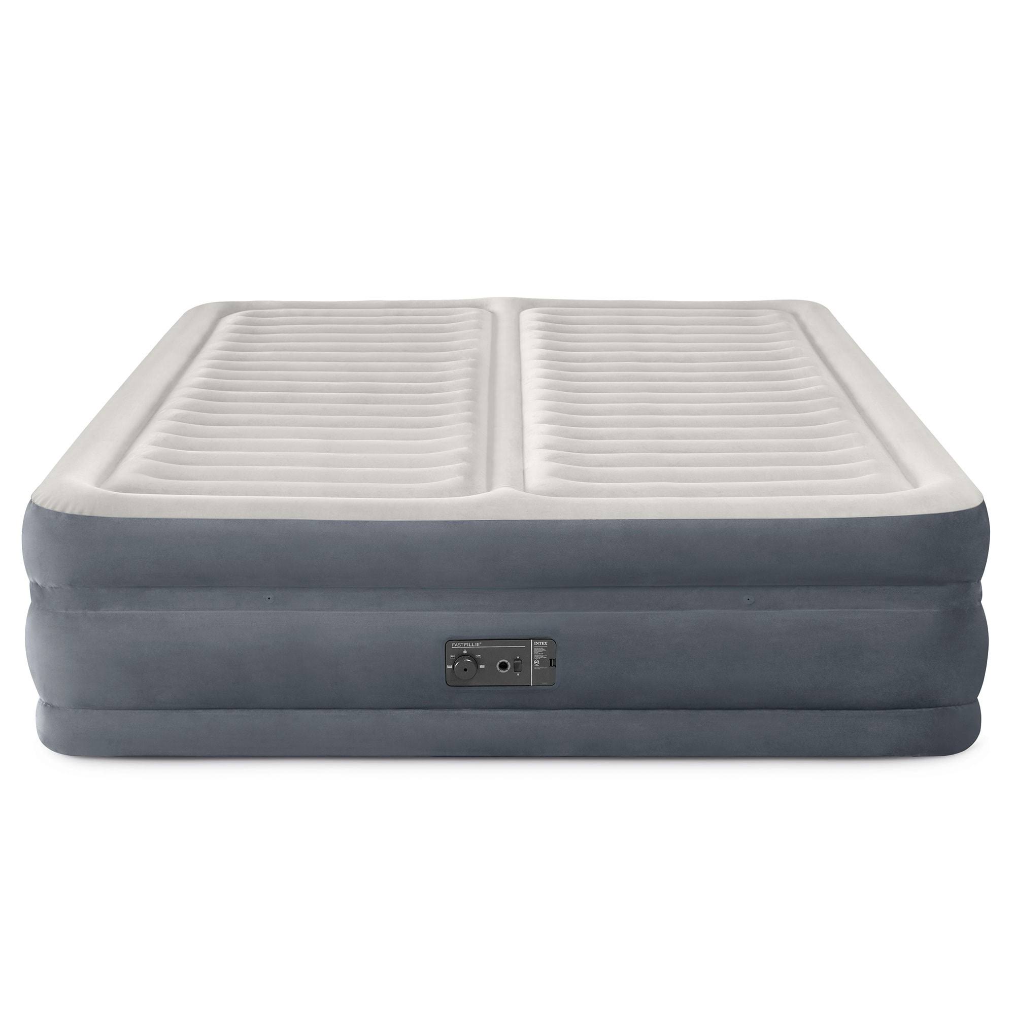 64953E Deluxe Dual Zone 22  King Air Mattress with Built In Air Pump