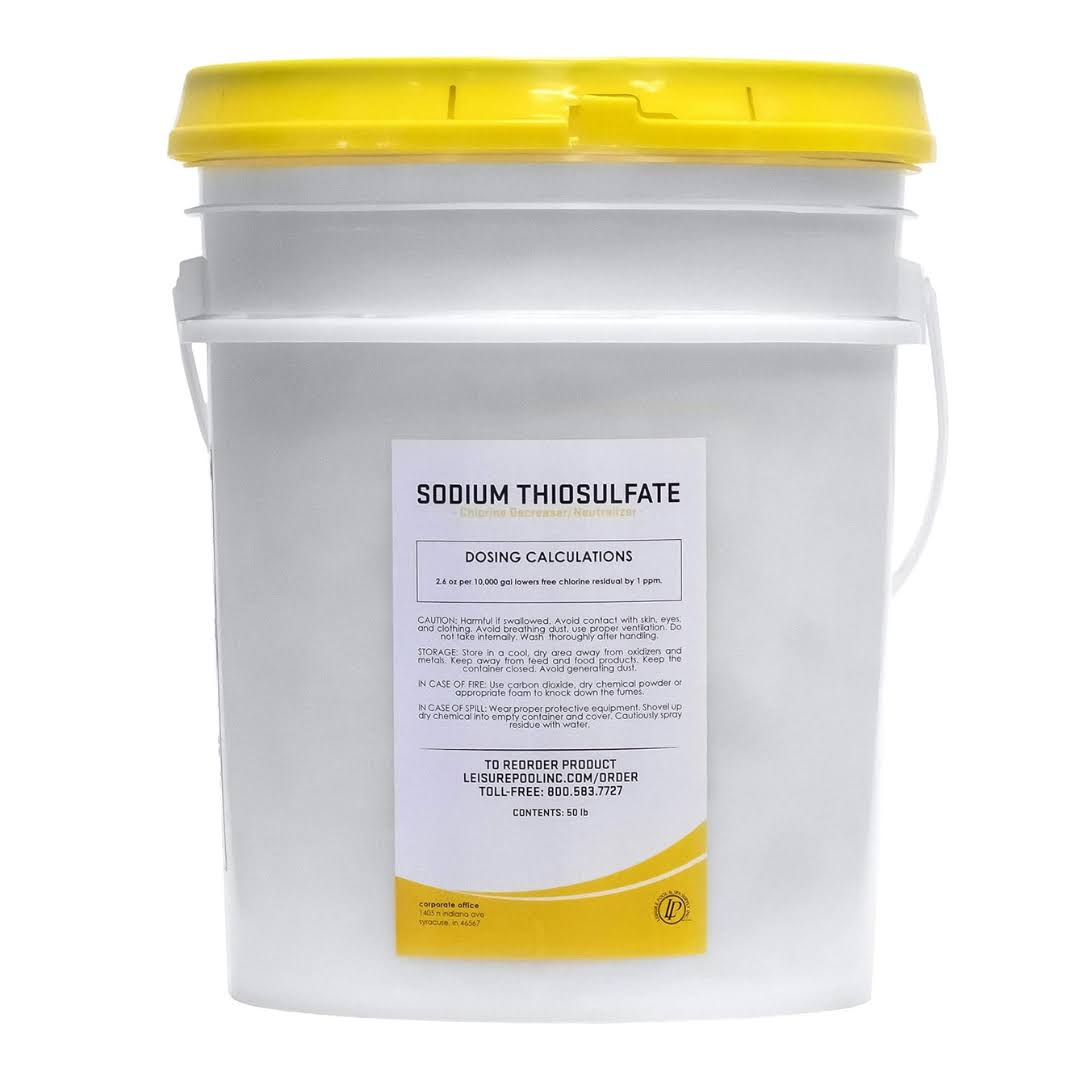 Leisure Pool Chlorine Neutralizer (Sodium Thiosulfate) | 50 lb. Pail