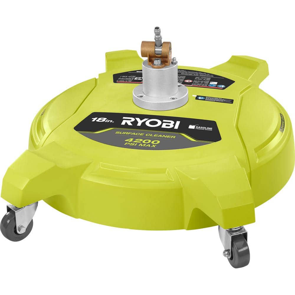 RY31018VNM 18 in. 4200 PSI Quick Connect Pressure Washer Surface Cleaner for Gas Pressure Washers with Caster Wheels