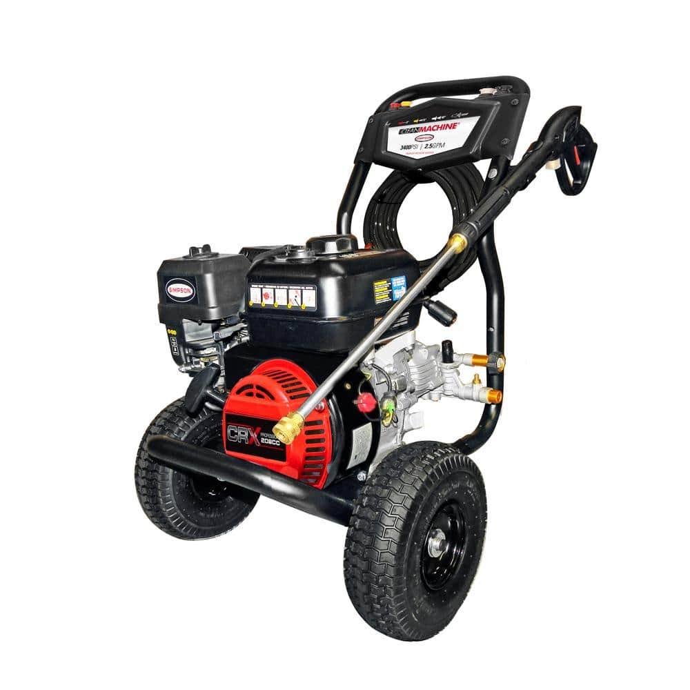 CM61083 Clean Machine 3400 PSI 2.5 GPM Gas Cold Water Pressure Washer with CRX 210 Engine