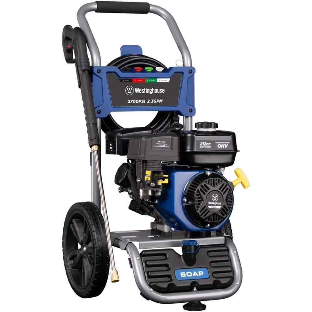WPX2700 WPX 2700 PSI 2.3 GPM Gas Powered Axial Cam Pump Pressure Washer with Quick Connect Tips