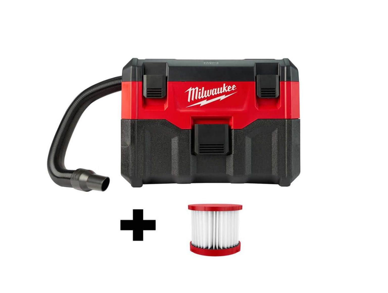 0880-20-49-90-1900 M18 18-Volt 2 Gal. Lithium-Ion Cordless Wet/Dry Vacuum W/ Extra Wet/Dry HEPA Filter