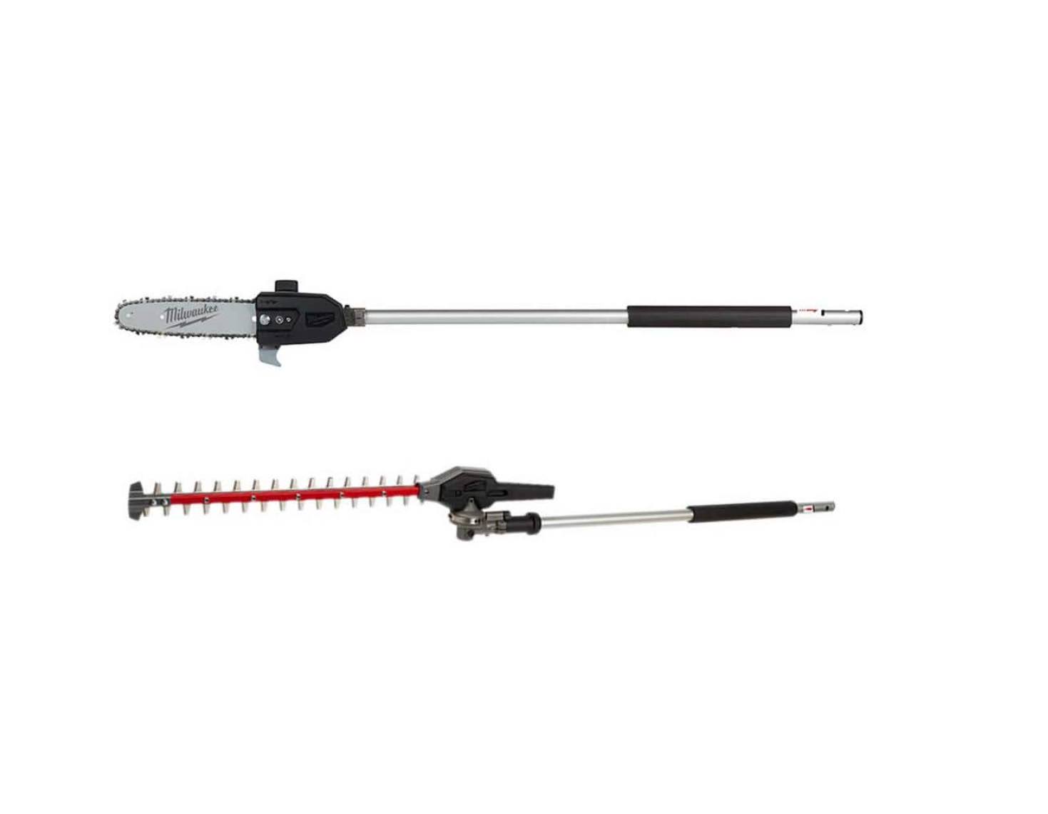 49-16-2720-49-16-2719 M18 FUEL QUIK-LOK 10 in. Pole Saw Attachment and M18 FUEL QUIK-LOK Hedge Trimmer Attachment (2-Tool)