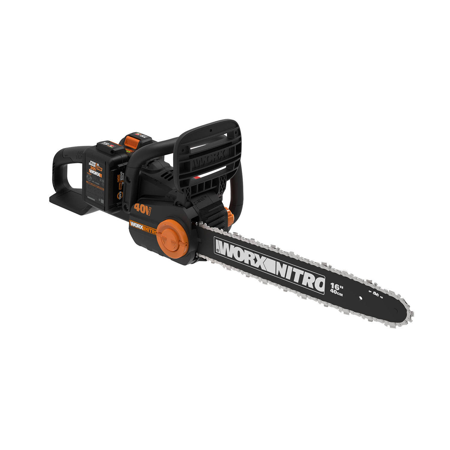 40V Power Share Pro 16  Cordless Chainsaw with Brushless Motor   WG385