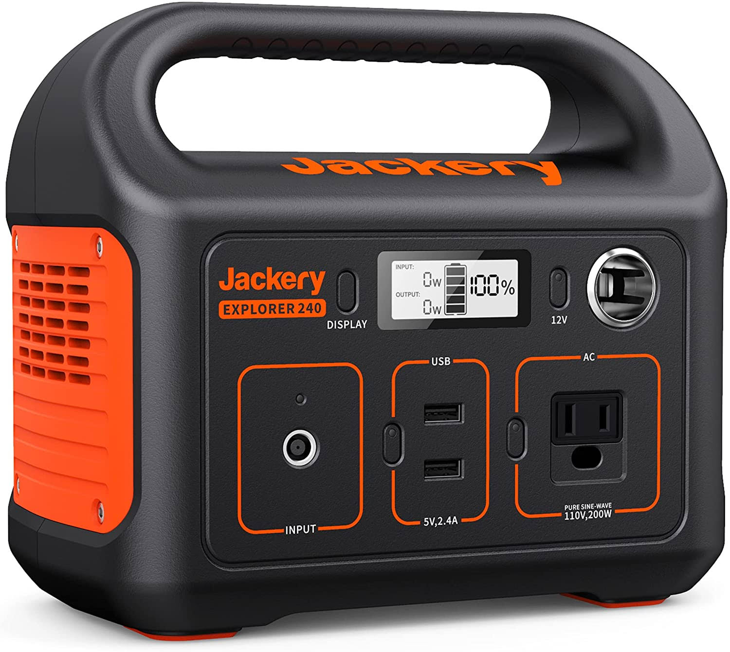 Jackery Portable Power Station Explorer 240, 240Wh Backup Lithium Battery, Solar Generator