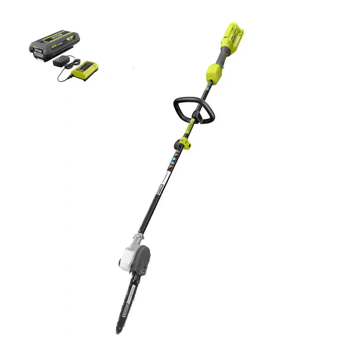 RY40562VNM 40V 10 in. Cordless Battery Pole Saw with 2.0 Ah Battery and Charger