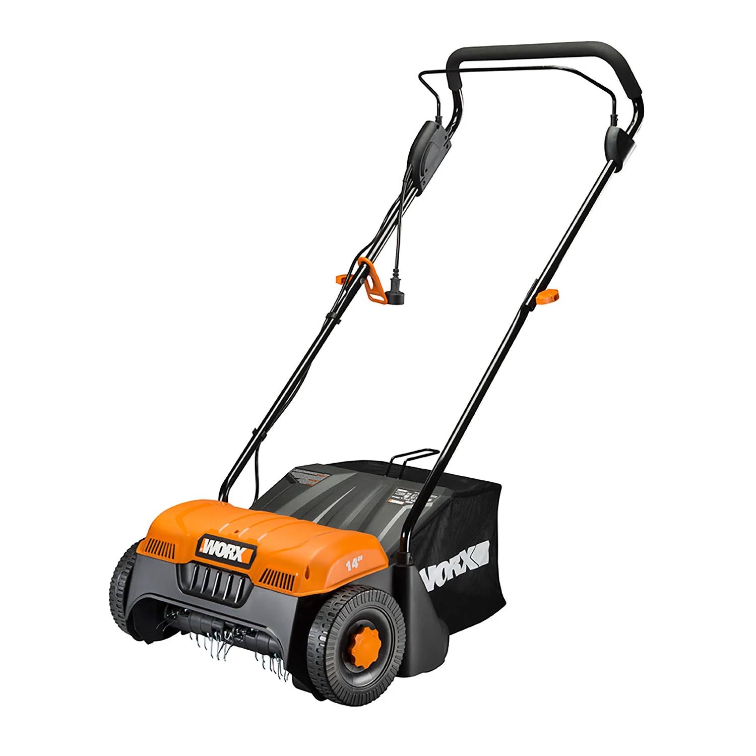 WG850 12 Amp 14 Inch Corded Electric Dethatcher, Black
