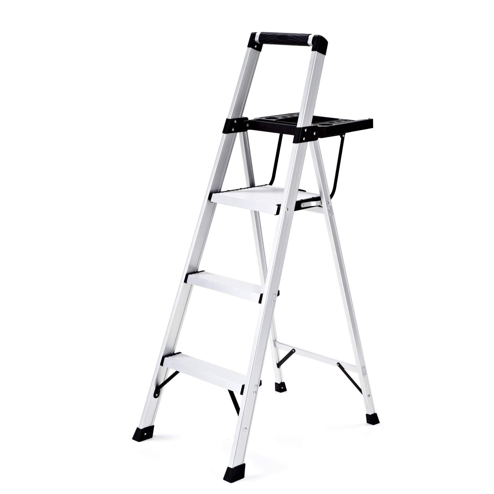 Rma-3xst 3-step Light Aluminum Step Stool W/ Large Project Tray