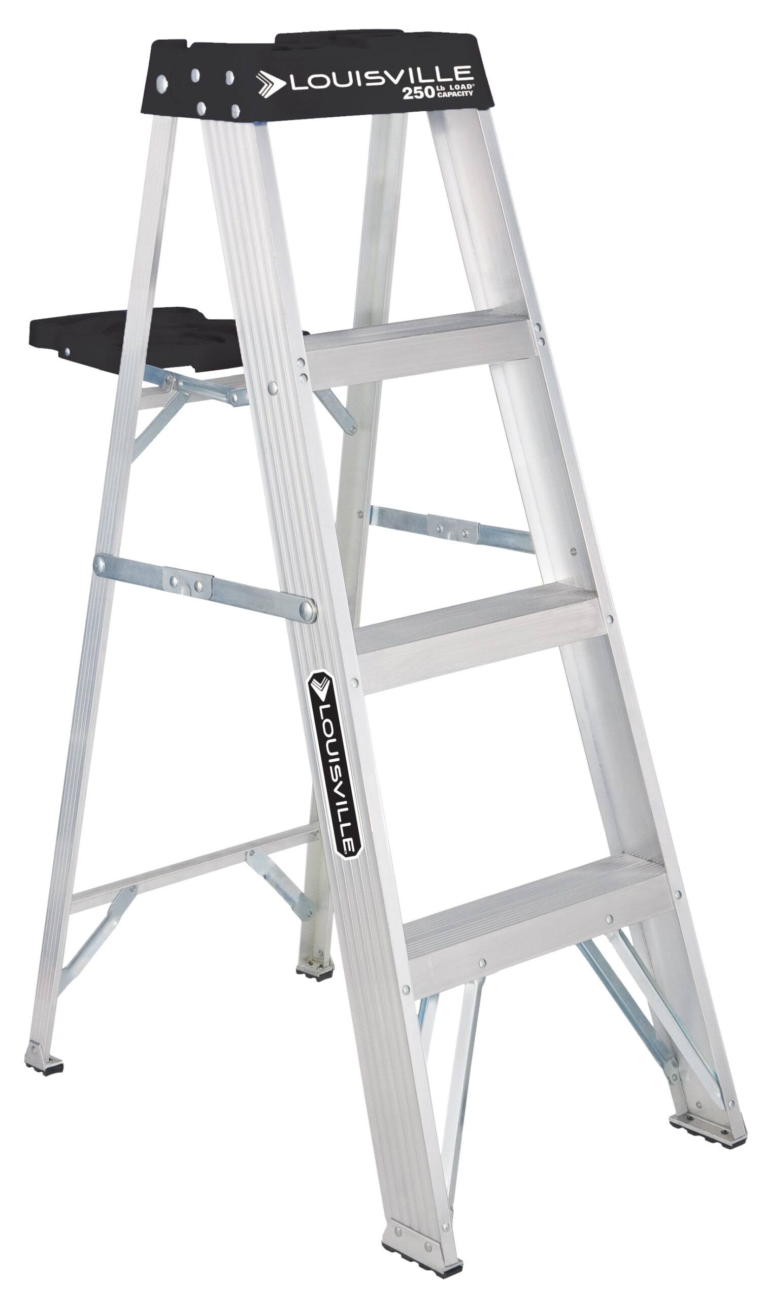 Ladder 4  Aluminum Step Ladder, 250-lb Capacity, W-2112-04S