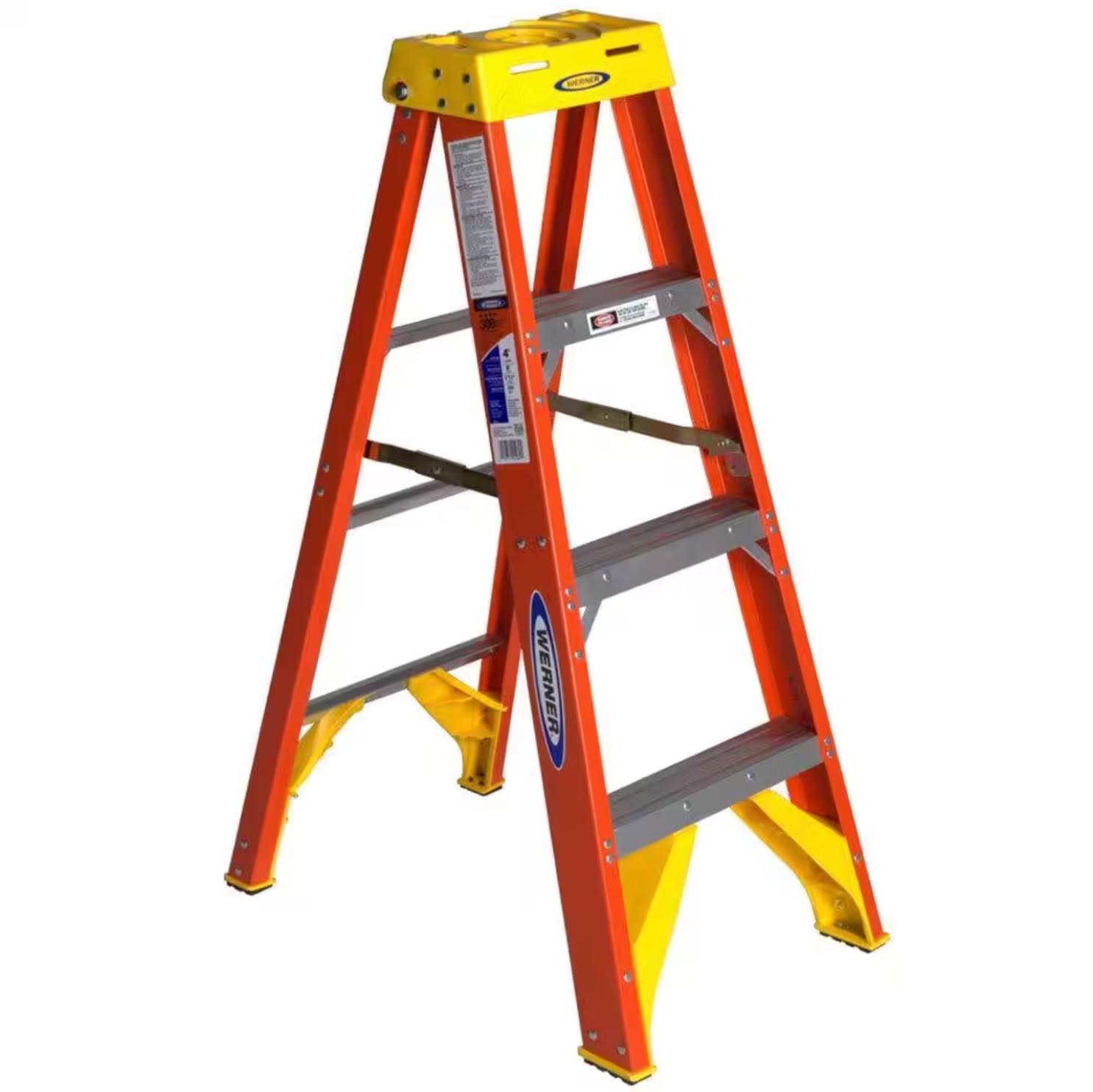 Werner Type Ia Fiberglass Stepladder, 4
