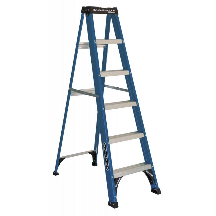 Ladder 6   Fiberglass Step, 10  Reach, 225-lb, Load Capacity, W-3217-06