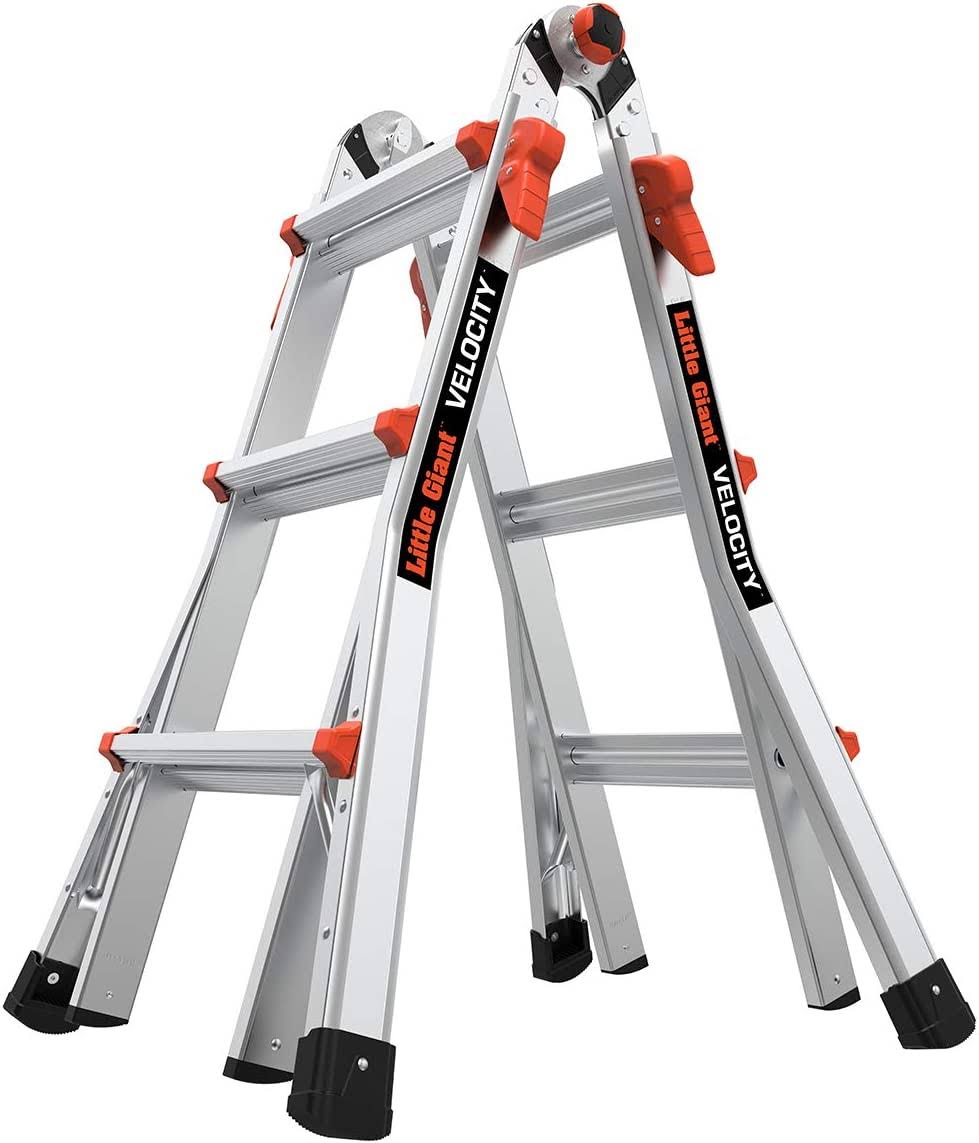 Ladders, Velocity, M13, 13 Ft, Multi-Position Ladder, Aluminum, Type 1A, 300 lbs Weight Rating, (15413-001)