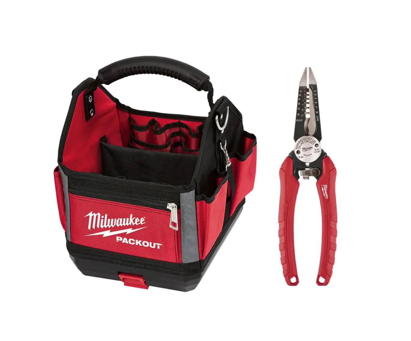 48-22-8310-48-22-3079 10 in.  Tote with 6-in-1 Wire Stripper Pliers