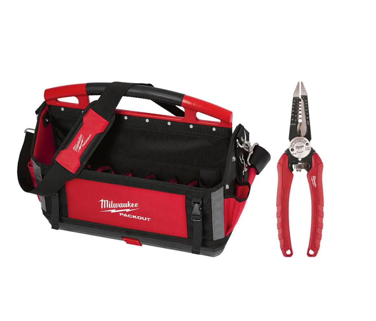 48-22-8320-48-22-3079 20 in.  Tote with 6-in-1 Wire Stripper Pliers